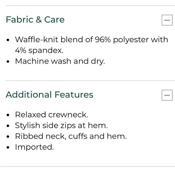 L.L. Bean Birchwood Brushed Waffle Knit - Picture 5 of 6